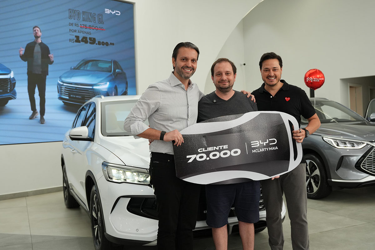 BYD 70 mil veículos vendidos